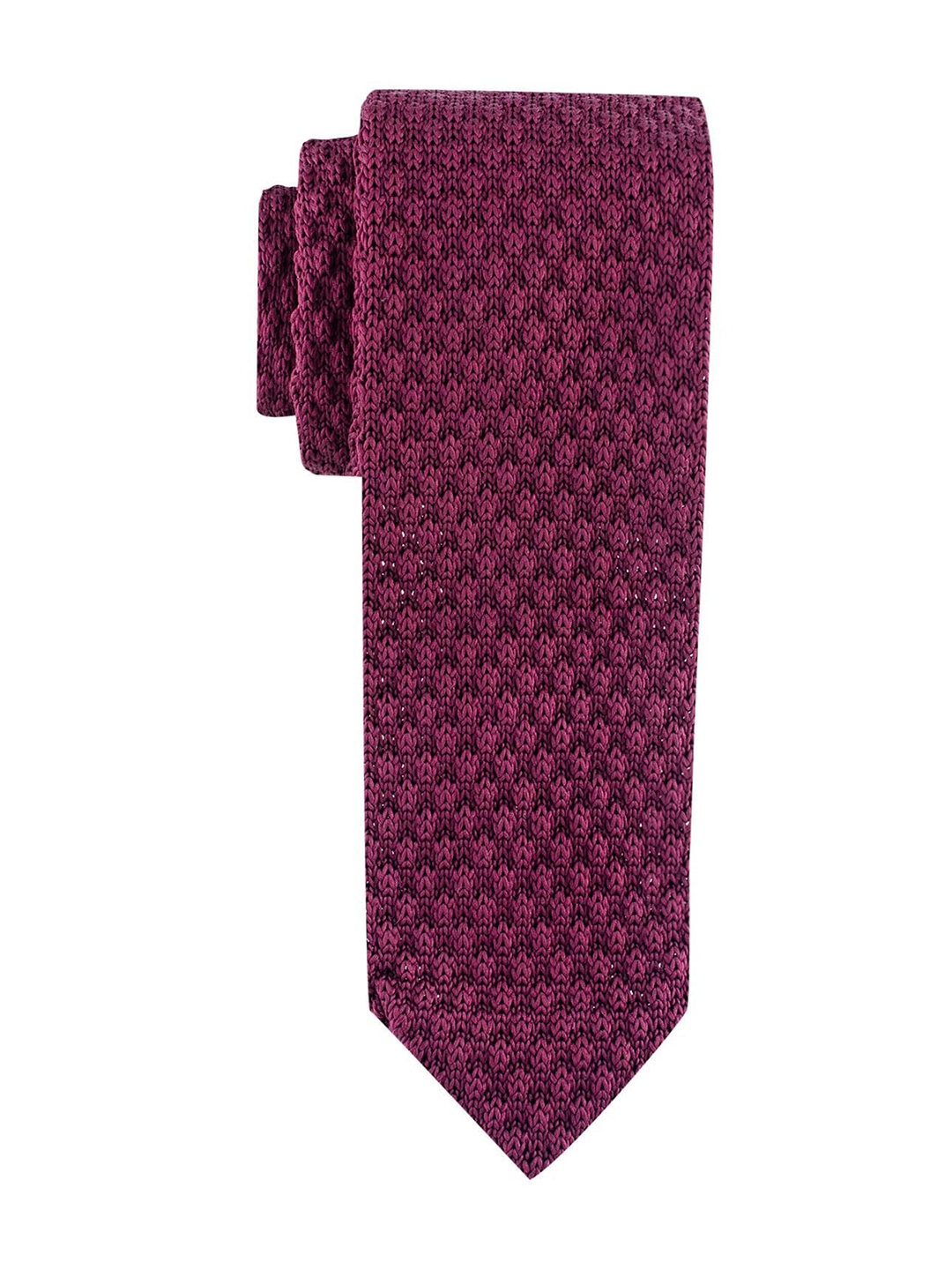 

The Tie Hub Men Woven Design Broad Tie, Maroon