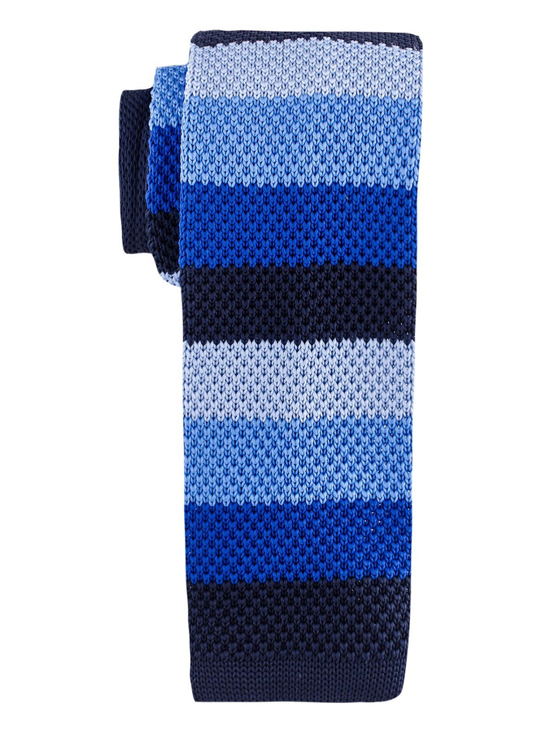 

The Tie Hub Men Woven Design Wool Broad Tie, Turquoise blue