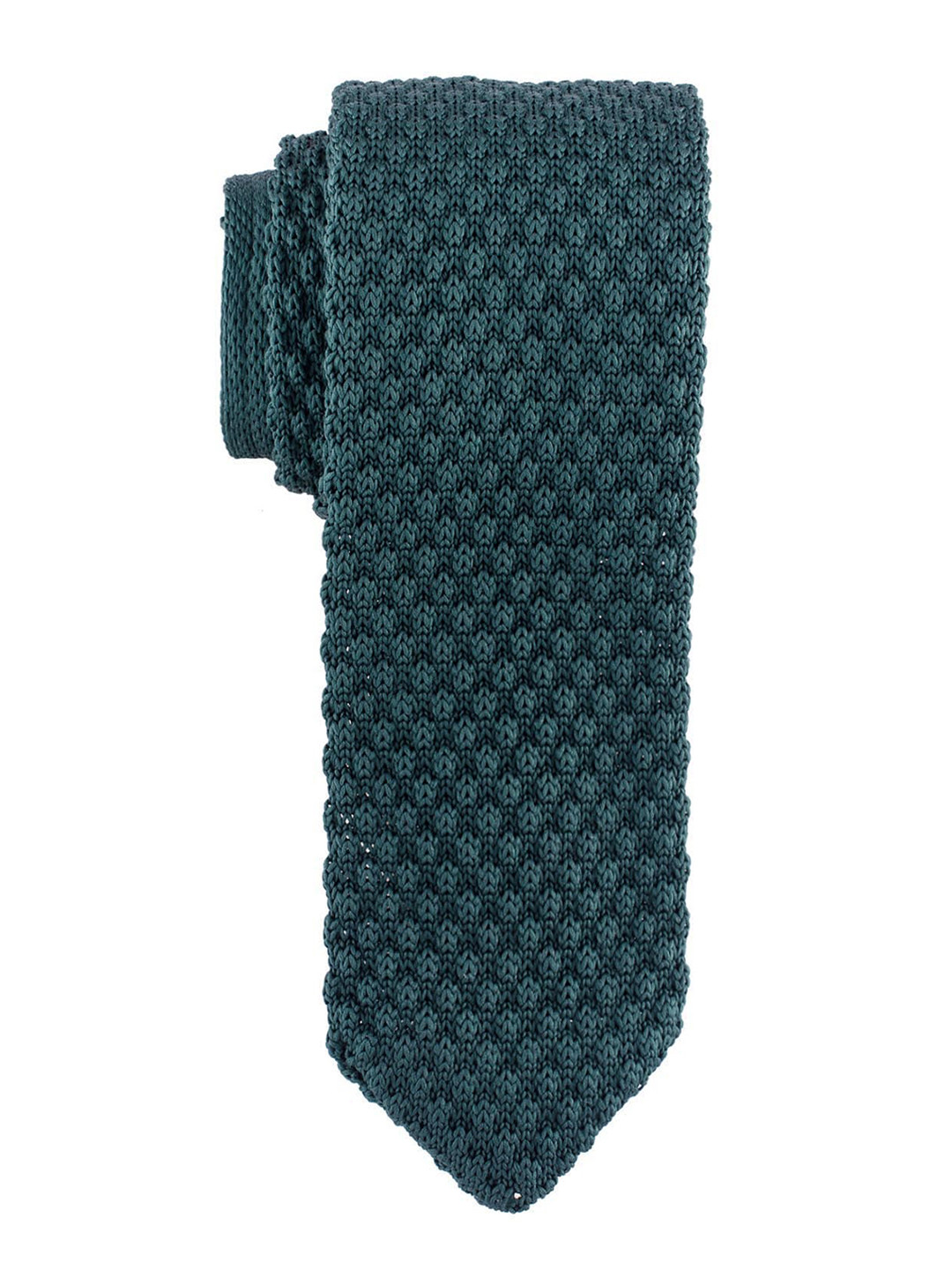 

The Tie Hub Men Green Woven Design Broad Tie