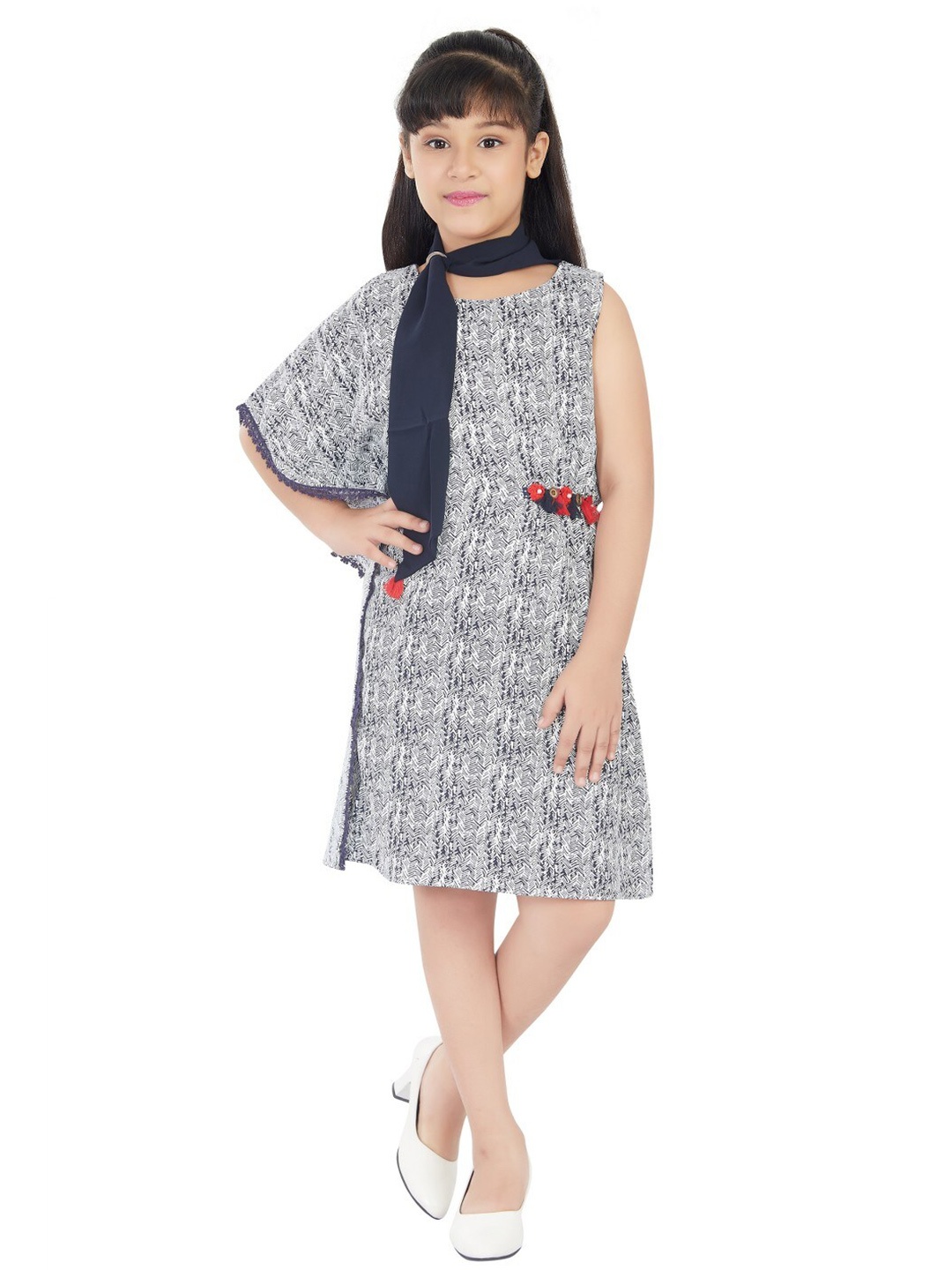 

Peppermint A-Line Dress, Navy blue