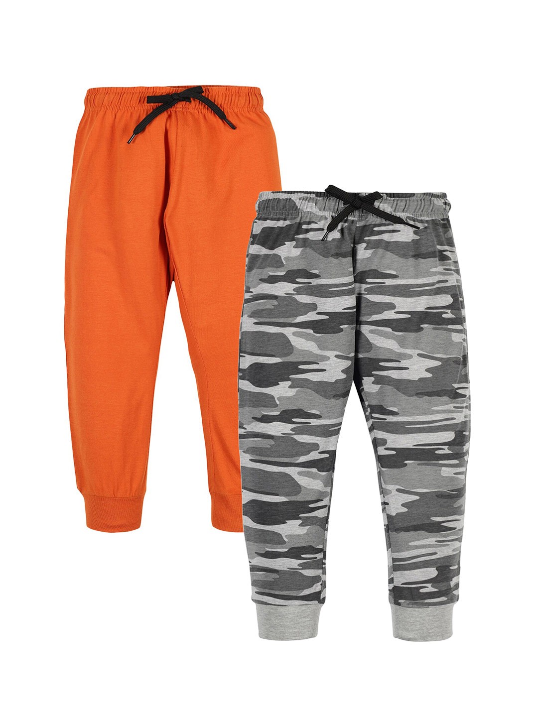 

PLUM TREE Boys Set Of 2 Camouflage Print Joggers, Grey