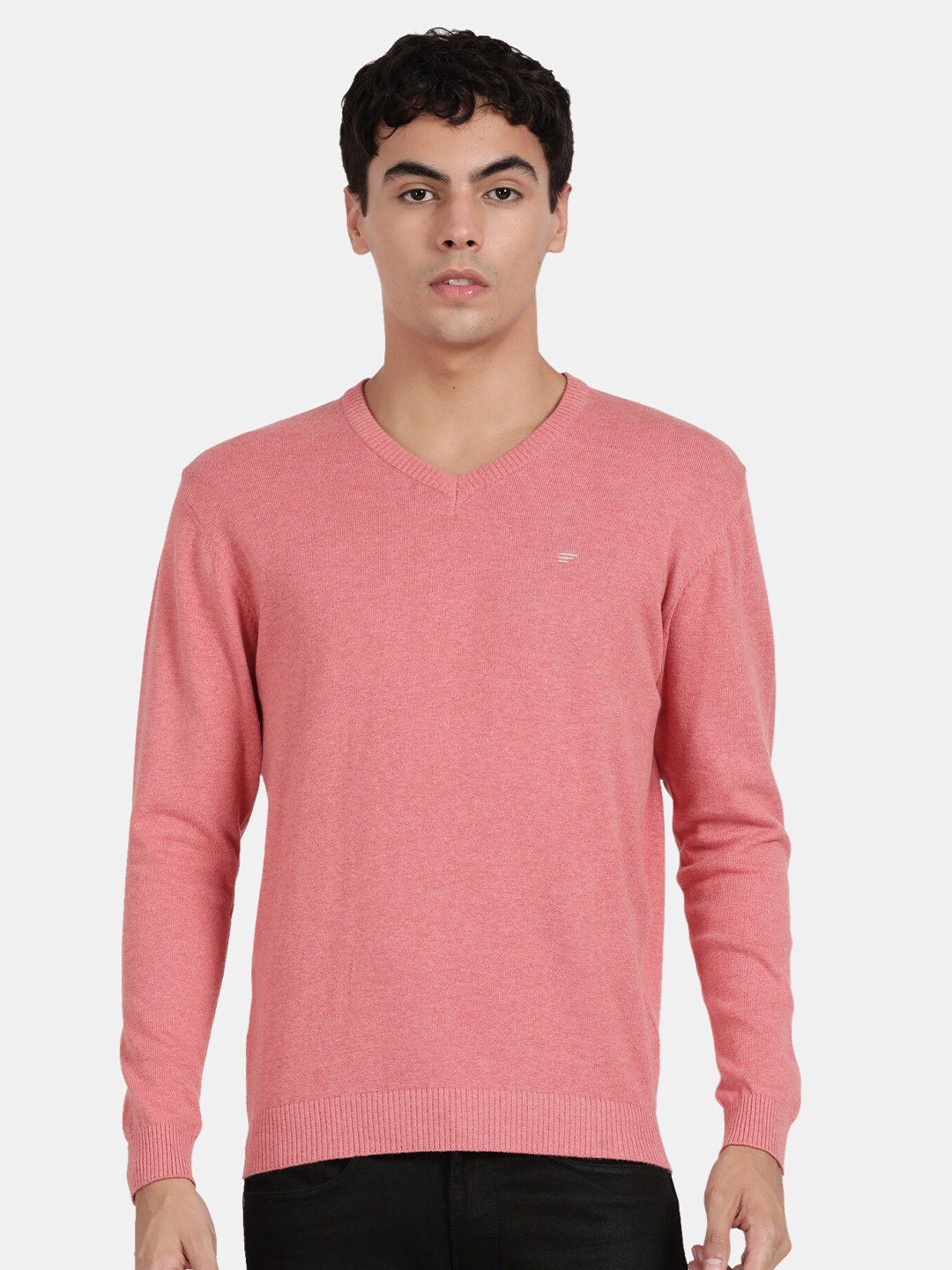 

t-base Men Cotton Pullover, Pink