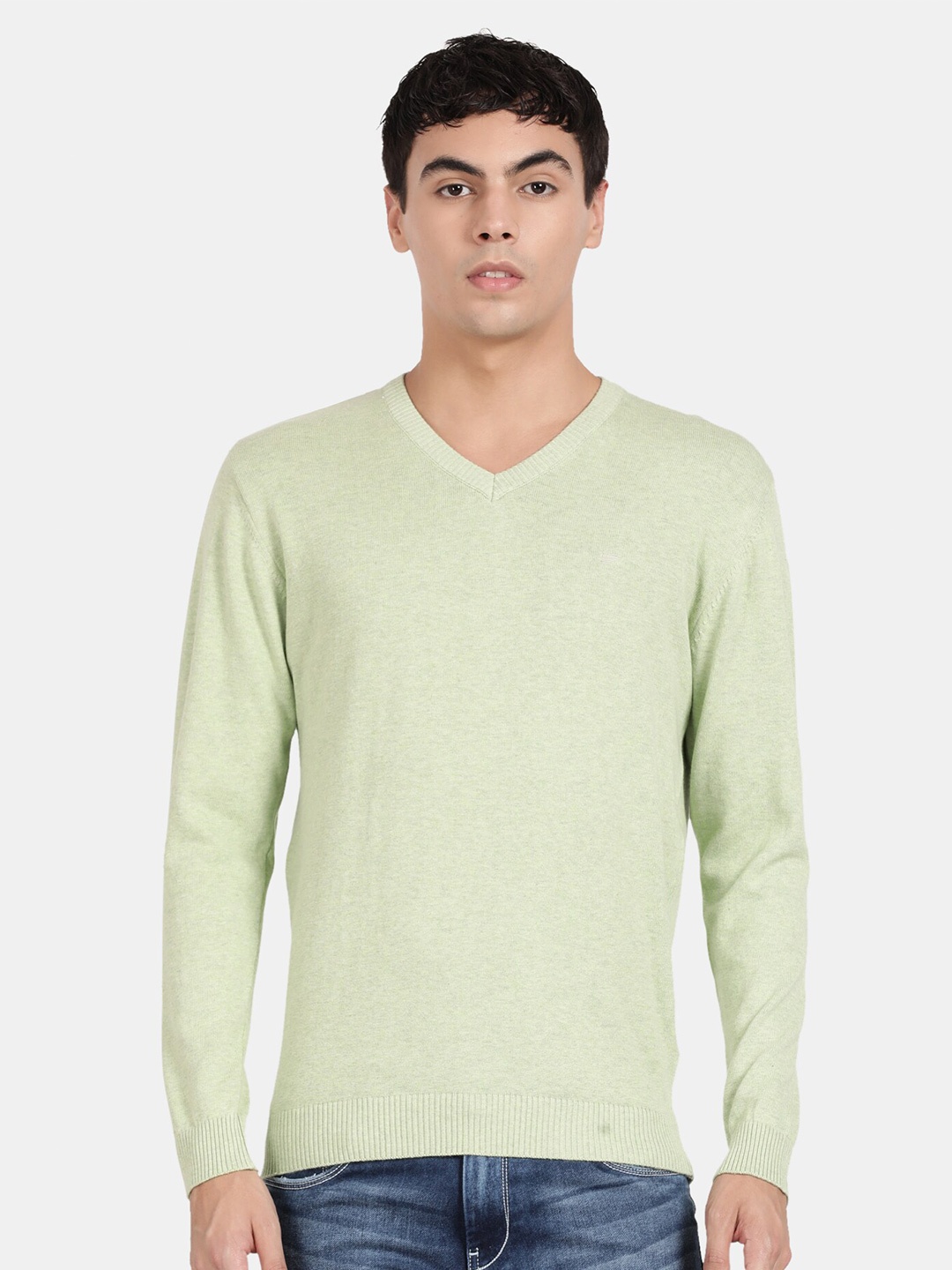 

t-base Men V-Neck Pullover, Green