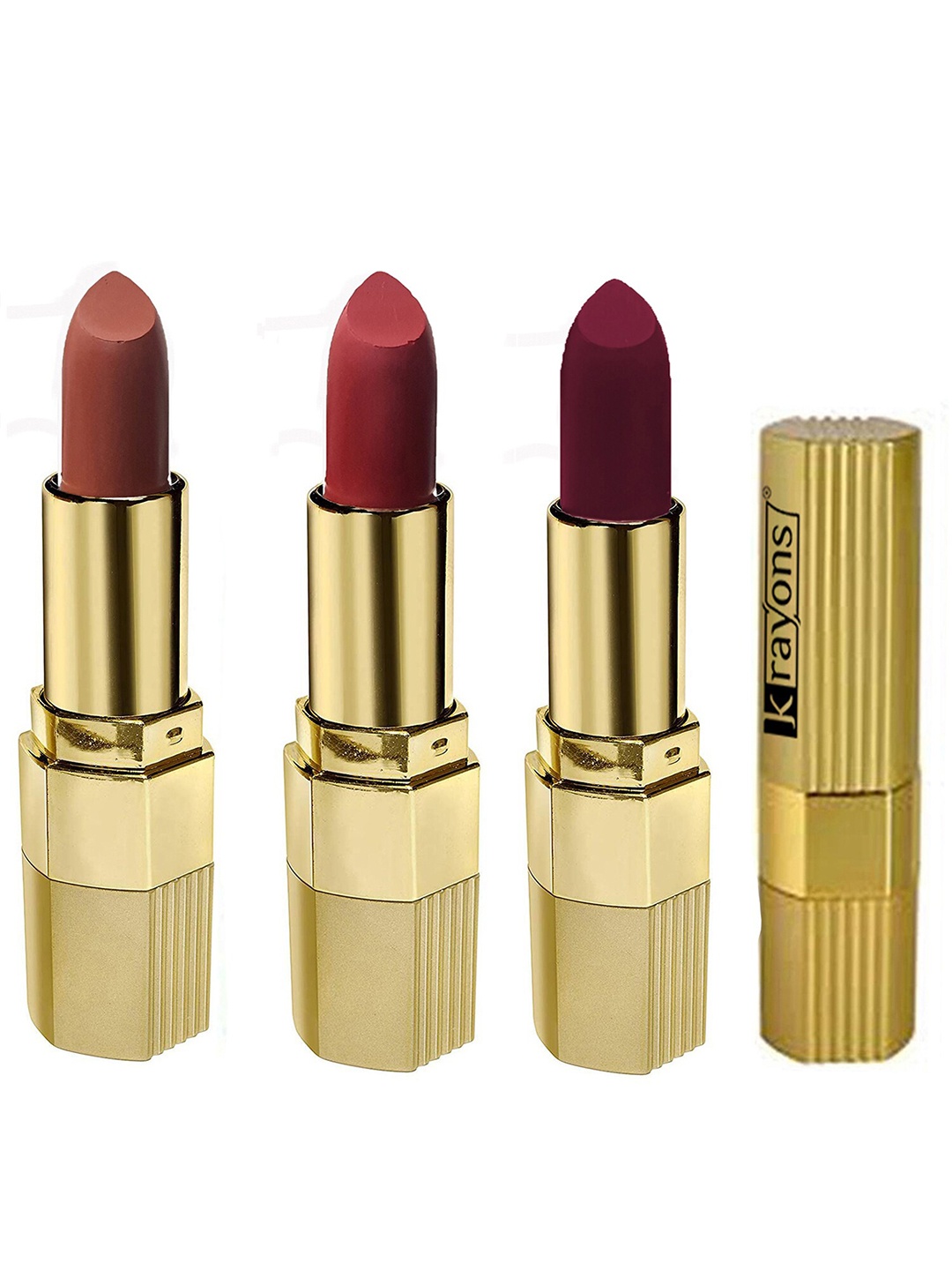 

krayons Desire Matte Set Of 3 Lipstick 3.5 g Each, Red