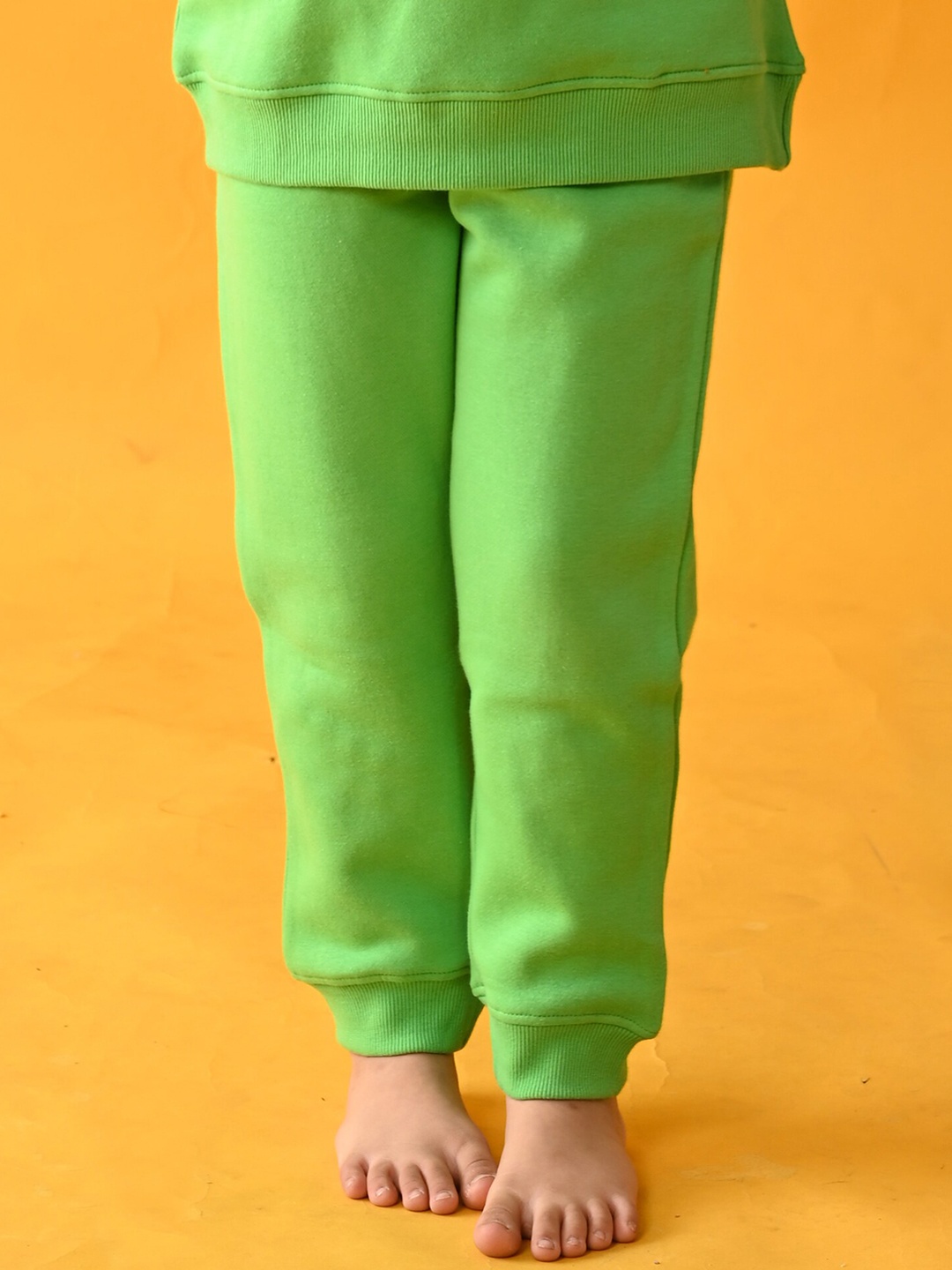 

Anthrilo Girls Fleece Relaxed-Fit Mid-Rise Jogger, Green