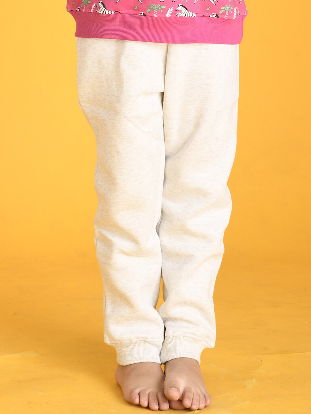 

Anthrilo Girls Fleece Relaxed-Fit Joggers, Beige