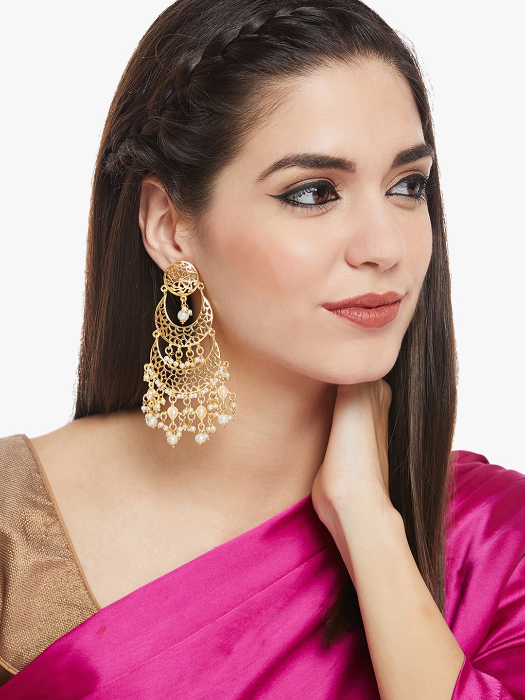 

PANASH Gold-Toned Classic Chandbalis