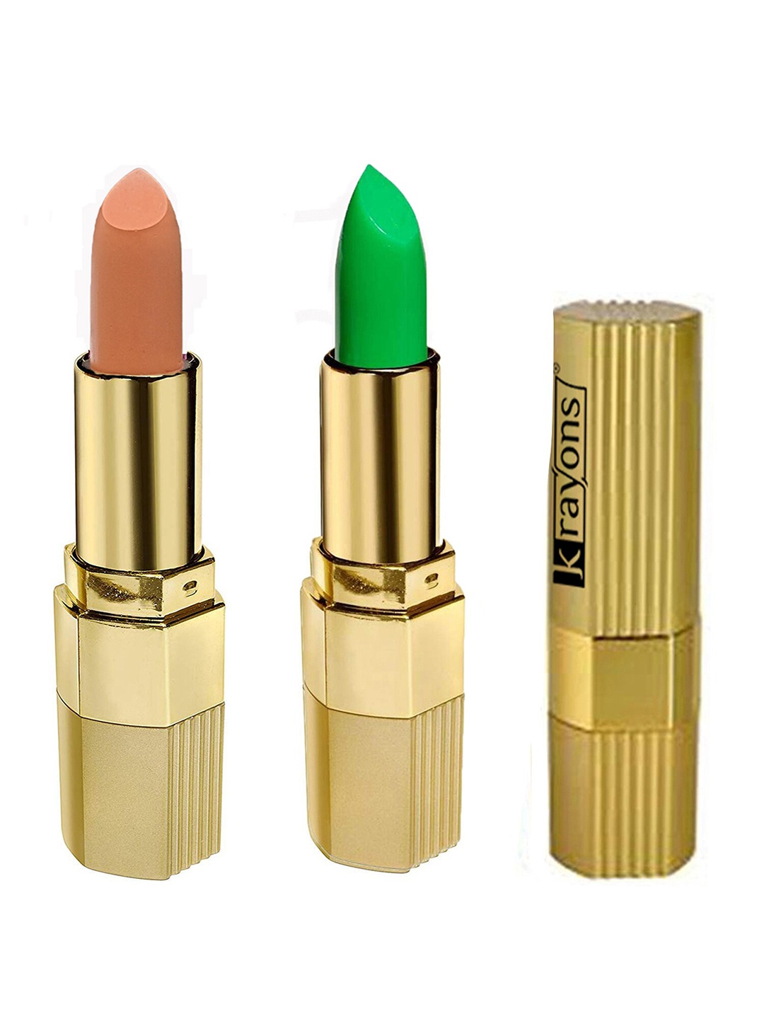 

krayons Desire Matte Set Of 2 Lipstick 3.5 g Each Magic Pink 305 - Nude Caramel 306