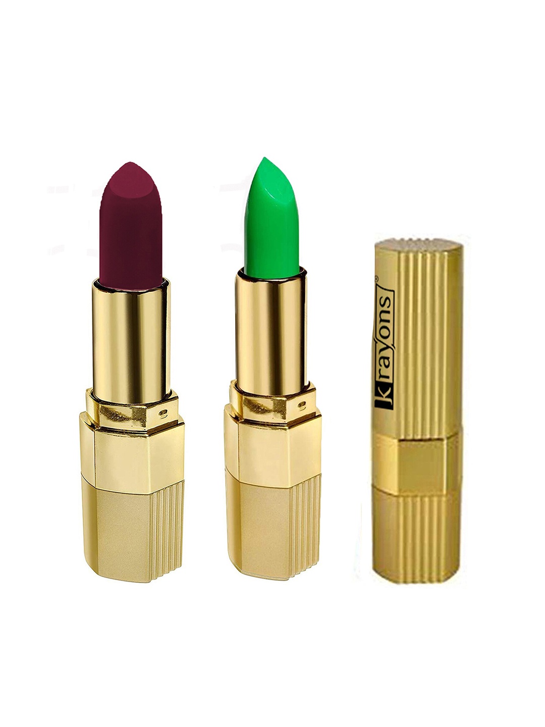 

krayons Set of 2 Desire Matte Lipstick 3.5 g each - Magic Pink 305 & Cherry Love 307, Maroon