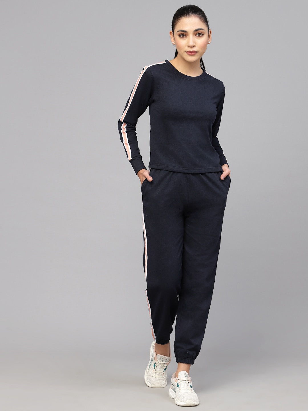 

HILL STREET Women T-shirt with Trousers Tracksuits, Navy blue