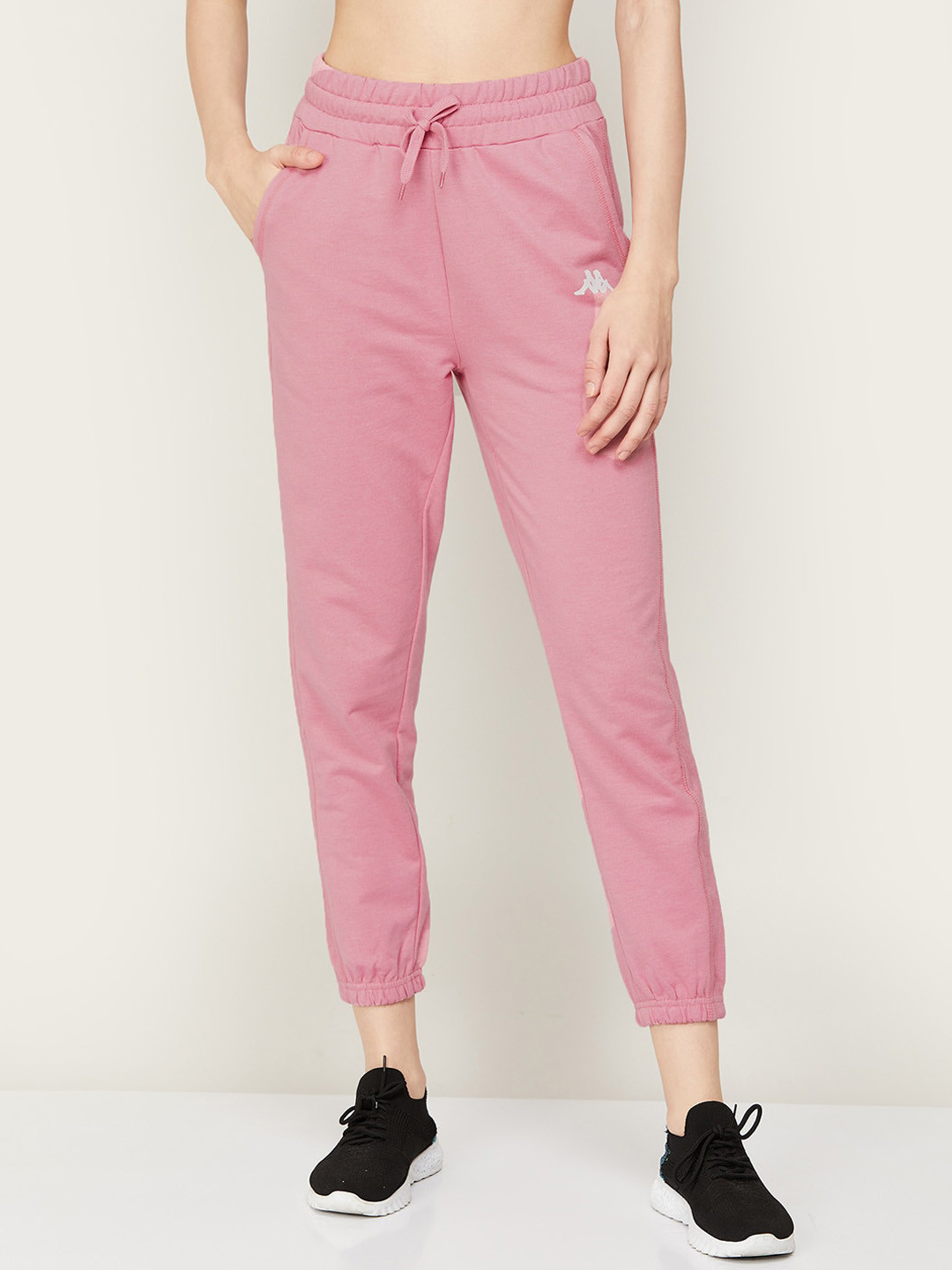 

Kappa Women Regular-Fit Cotton Joggers, Pink