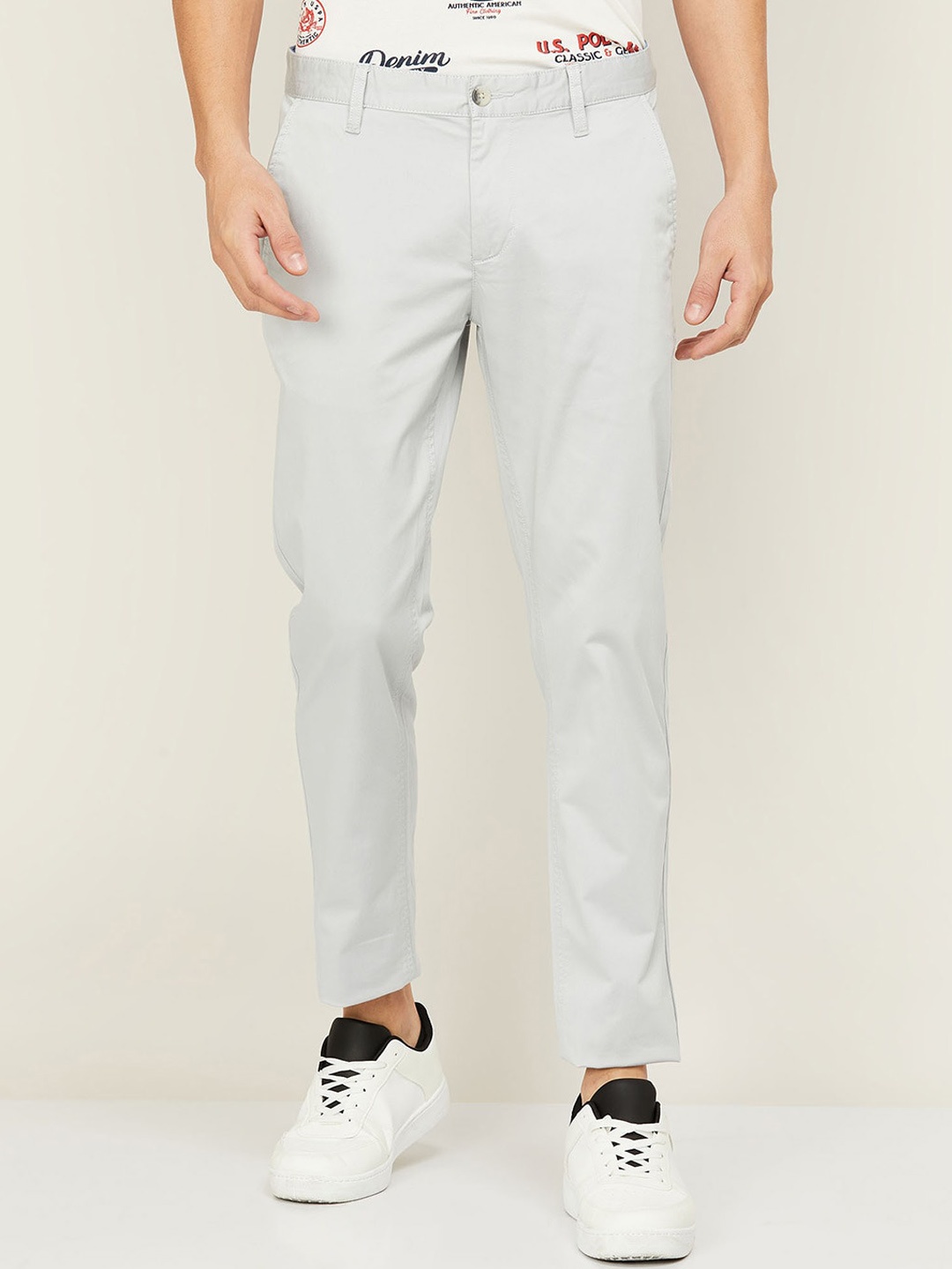 

Fame Forever by Lifestyle Men Blue Chinos Trousers
