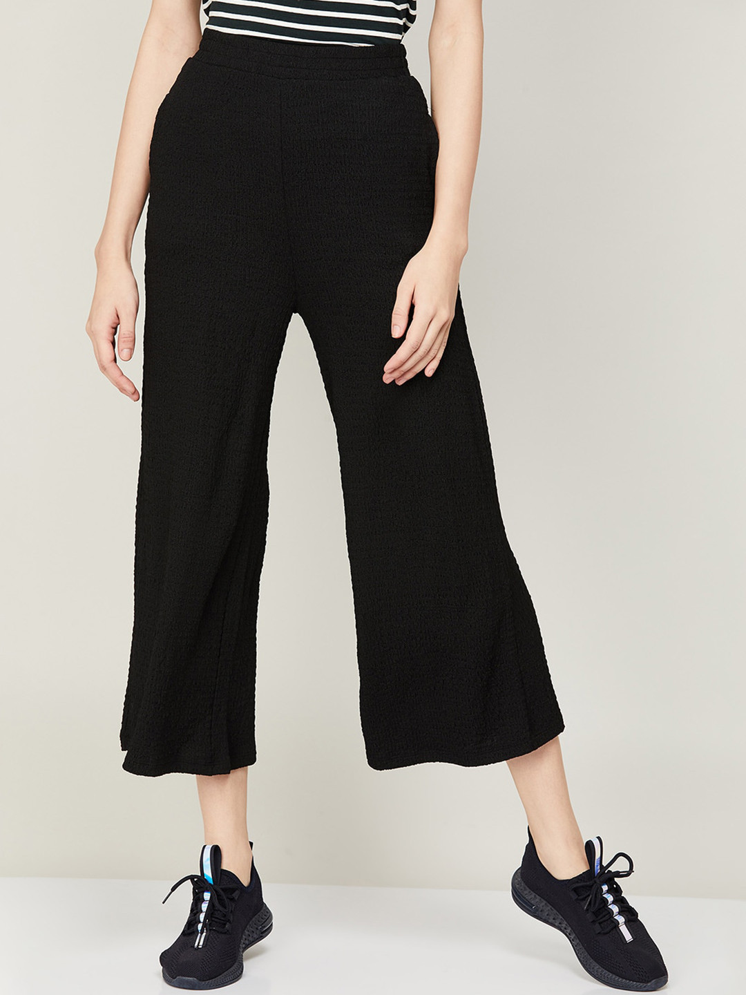 

Ginger by Lifestyle Women Bootcut Casual Trousers, Black
