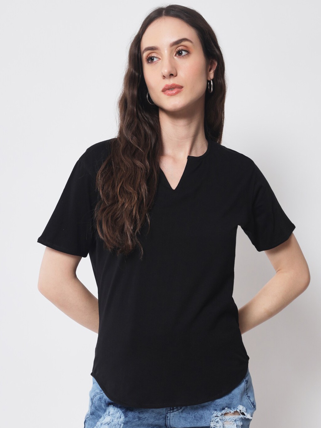 

THE EG STORE Men Cotton T-shirt, Black