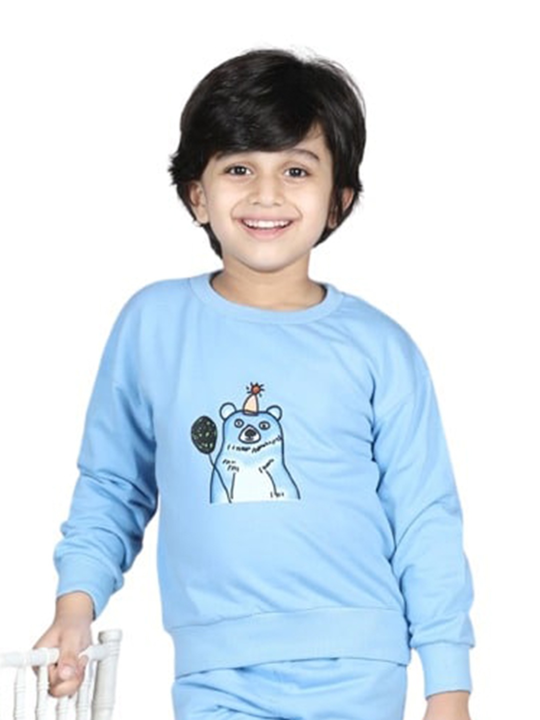 

AWW HUNNIE Boys Printed Sweatshirt, Blue