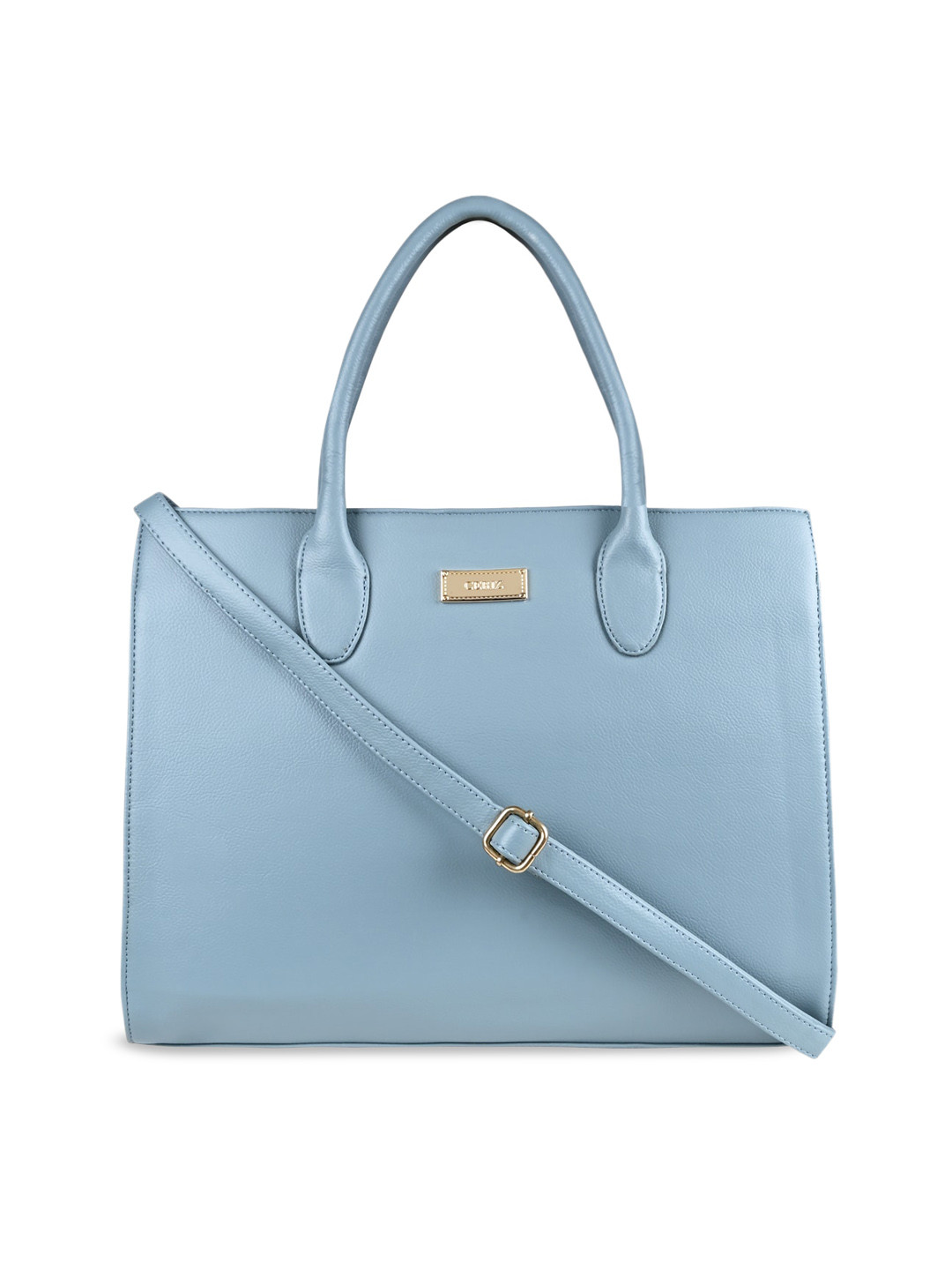 

HORRA PU Structured Handheld Bag w, Blue