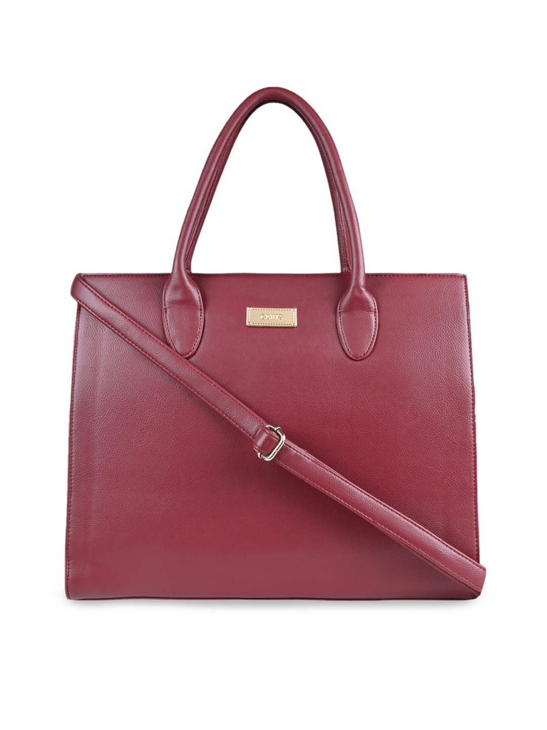 

HORRA PU Structured Handheld Bag, Red