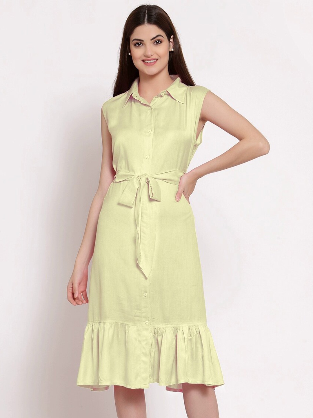 

PATRORNA Cotton Shirt Dress, Cream