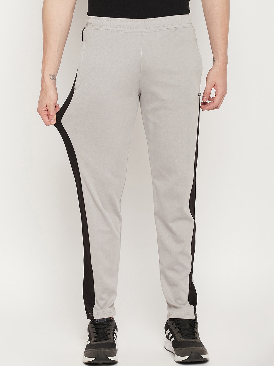 

Okane Men Colorblocked Track Pants, Grey