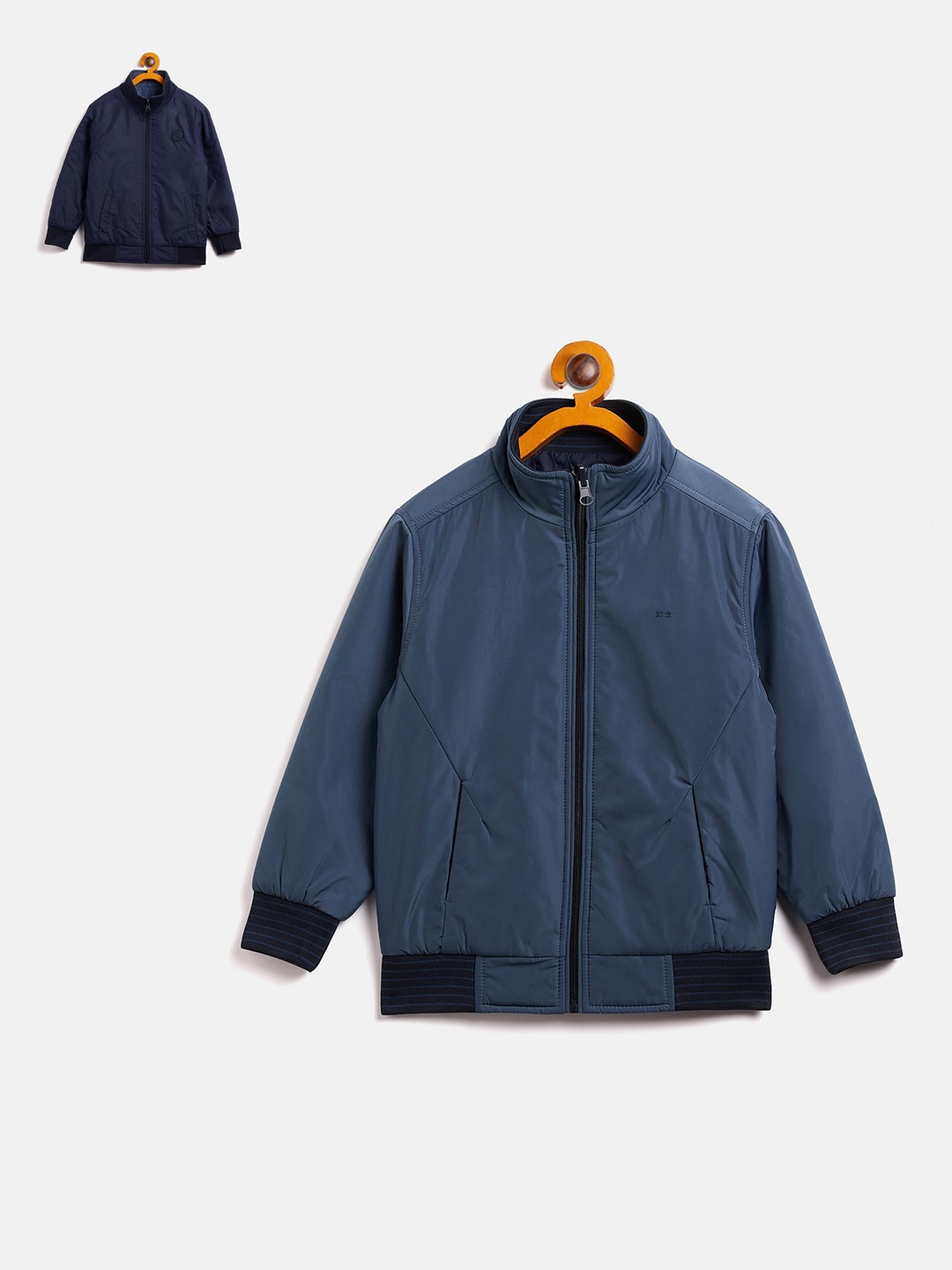 

Okane Boys Reversible Bomber Jacket, Blue