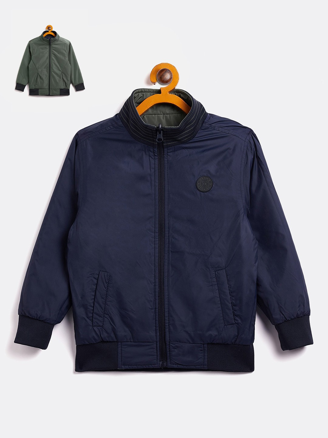 

Okane Boys Reversible Bomber Jacket, Green