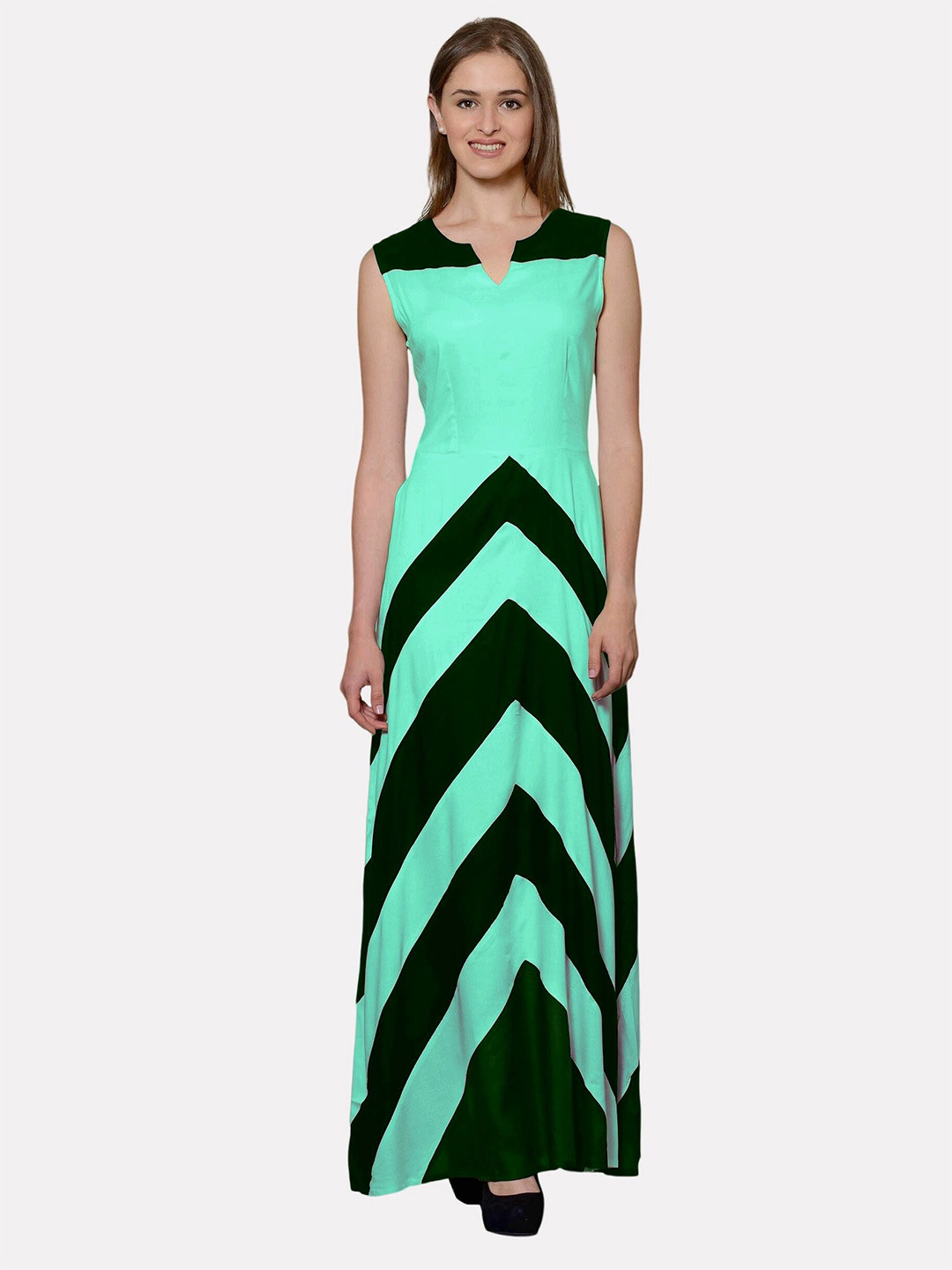

PATRORNA Maxi Cotton Dress, Green