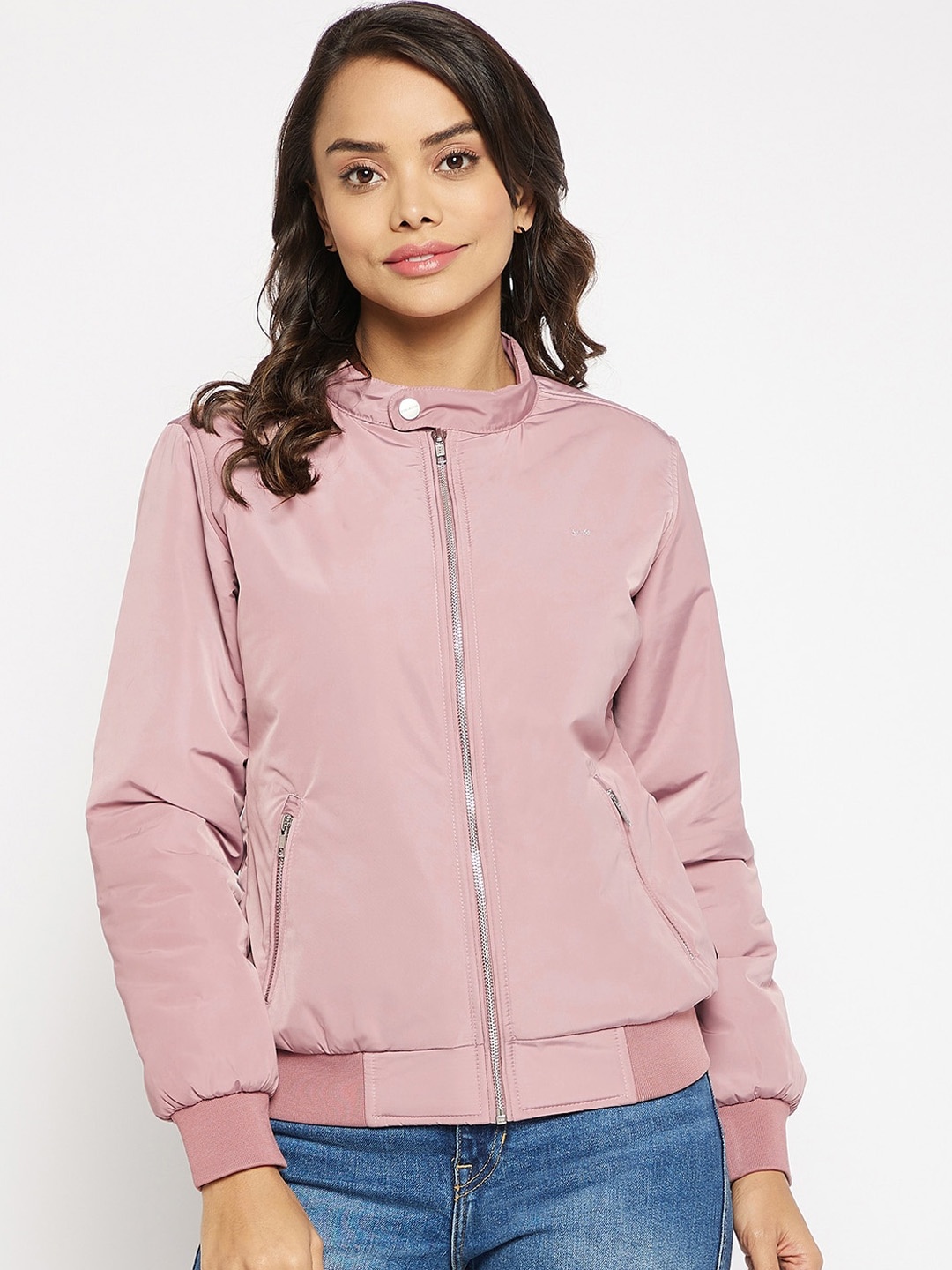 

Okane Women Lightweight Bomber Jacket, Pink