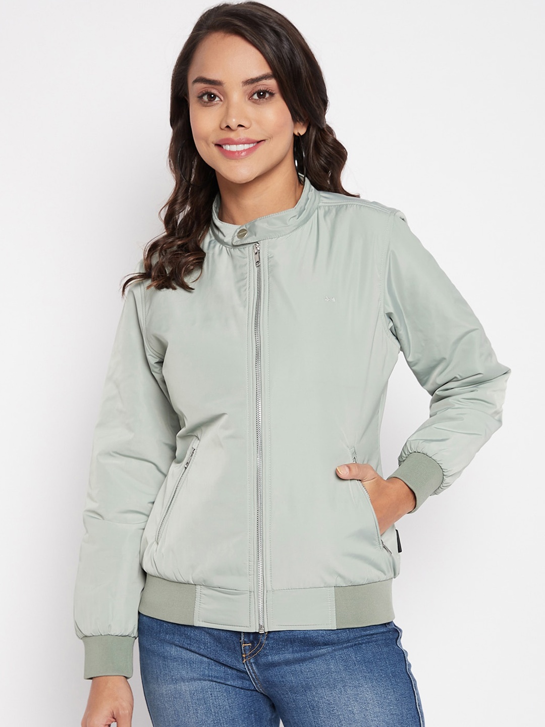 

Okane Women Lightweight Bomber Jacket, Green