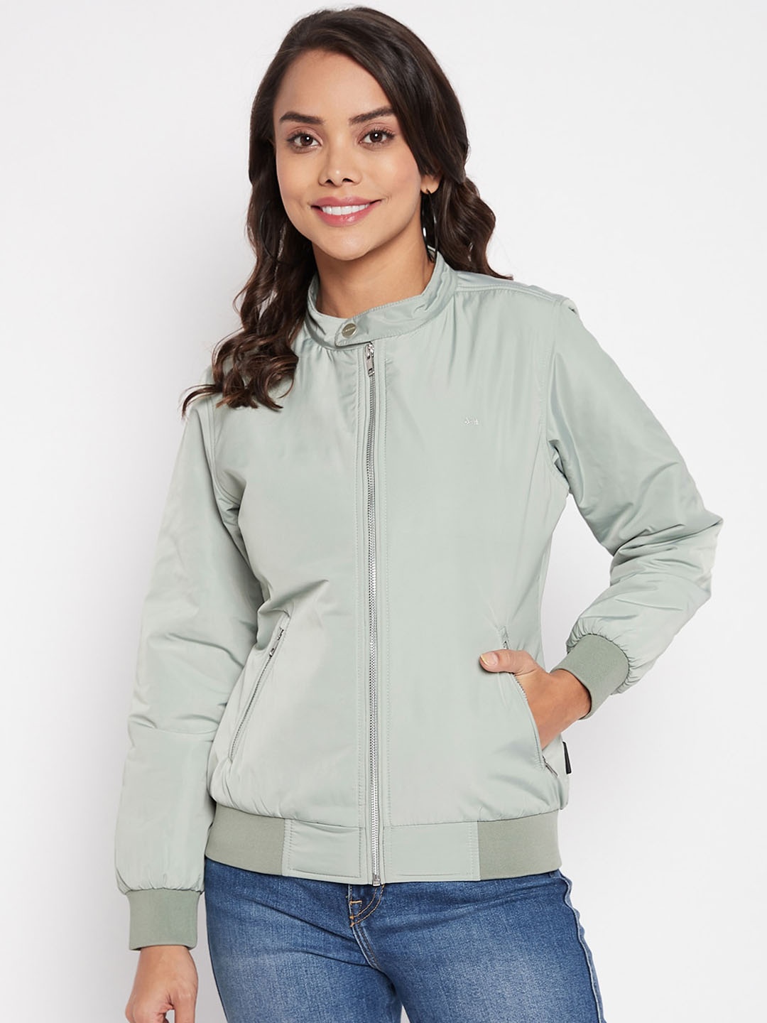 

Okane Women Lightweight Bomber Jacket, Green