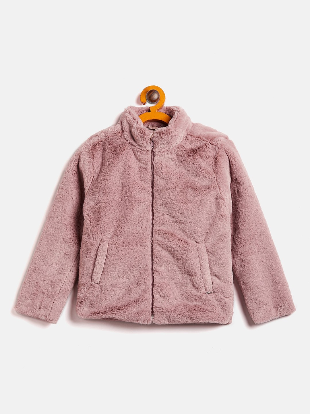 

Okane Girls Fleece Lightweight Tailored Jacket, Pink