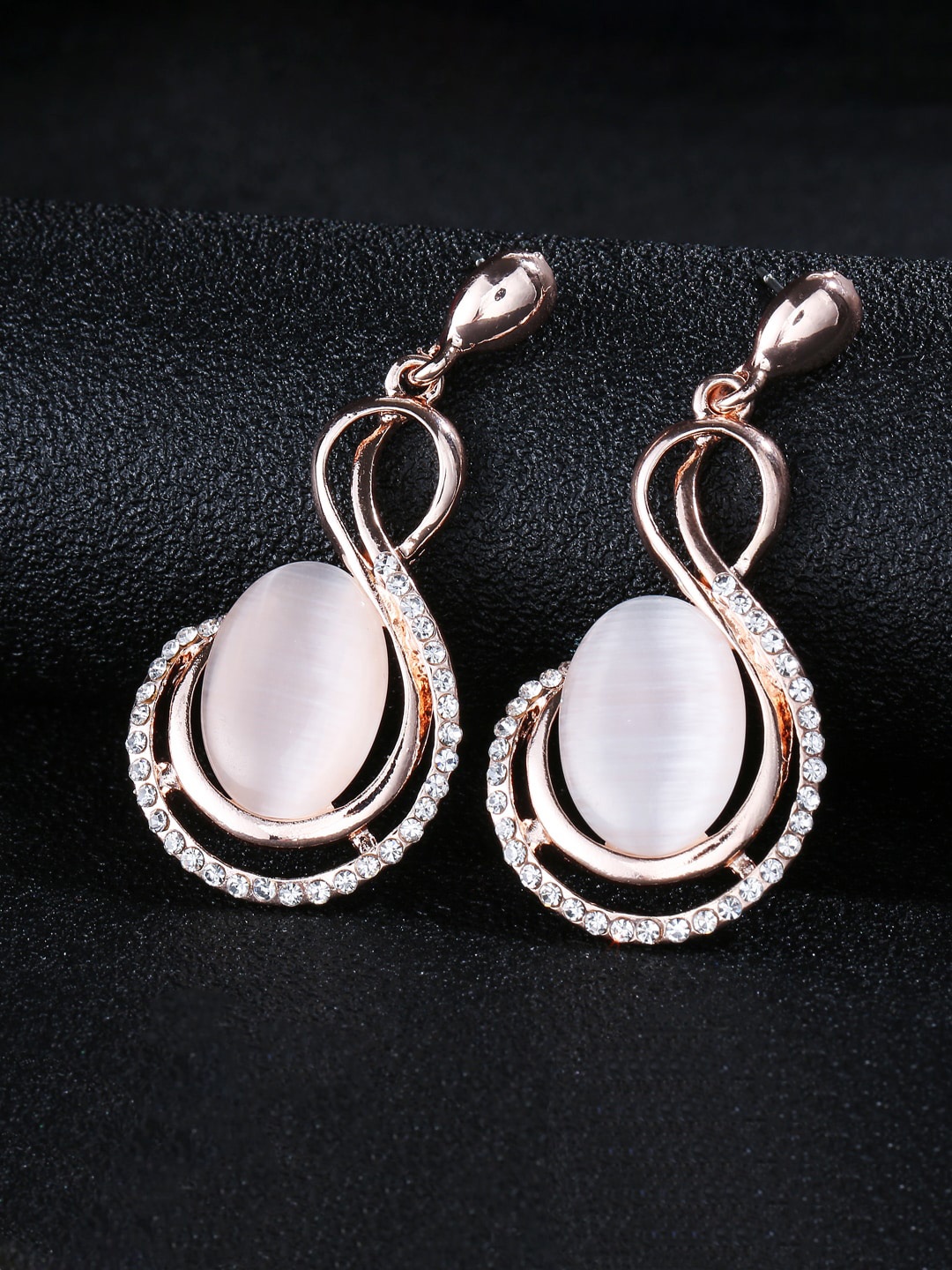 

Jewels Galaxy Rose Gold Plated Contemporary Drop Earrings