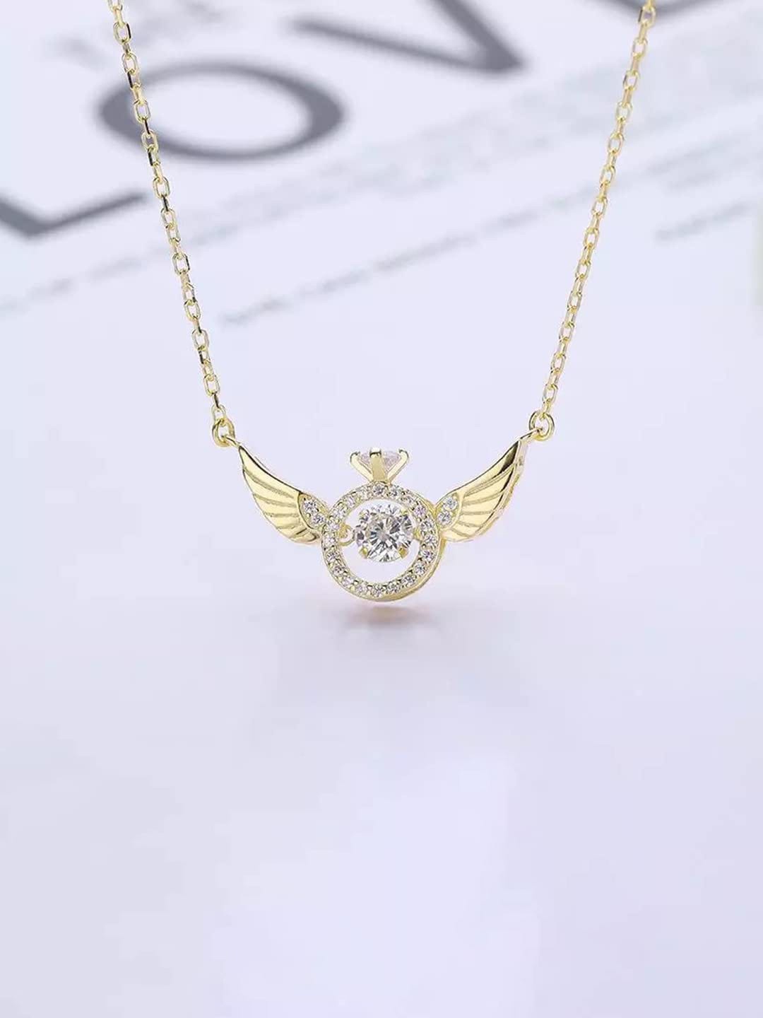 

Jewels Galaxy Gold-Plated Stone-Studded Pendant