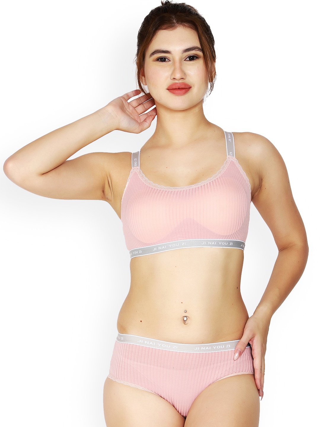 

BRACHY Padded Multi Way Straps Lingerie Set BCA_SET325A2-30A-Pink