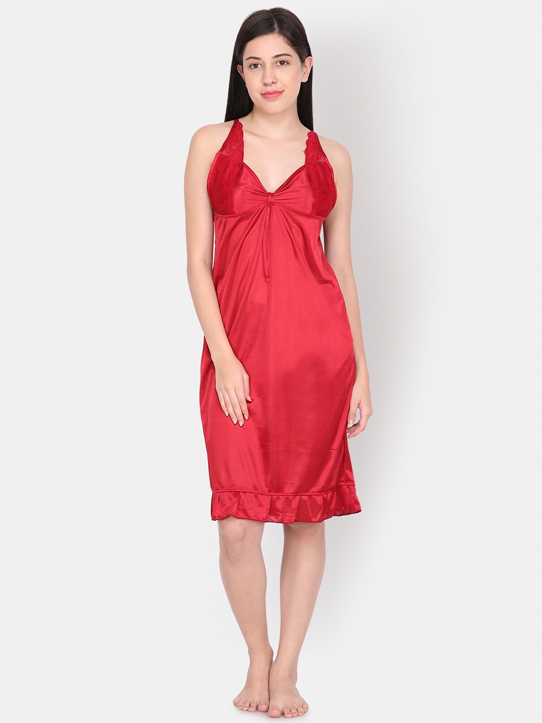 

Ms Lingies Satin Nightdress, Red