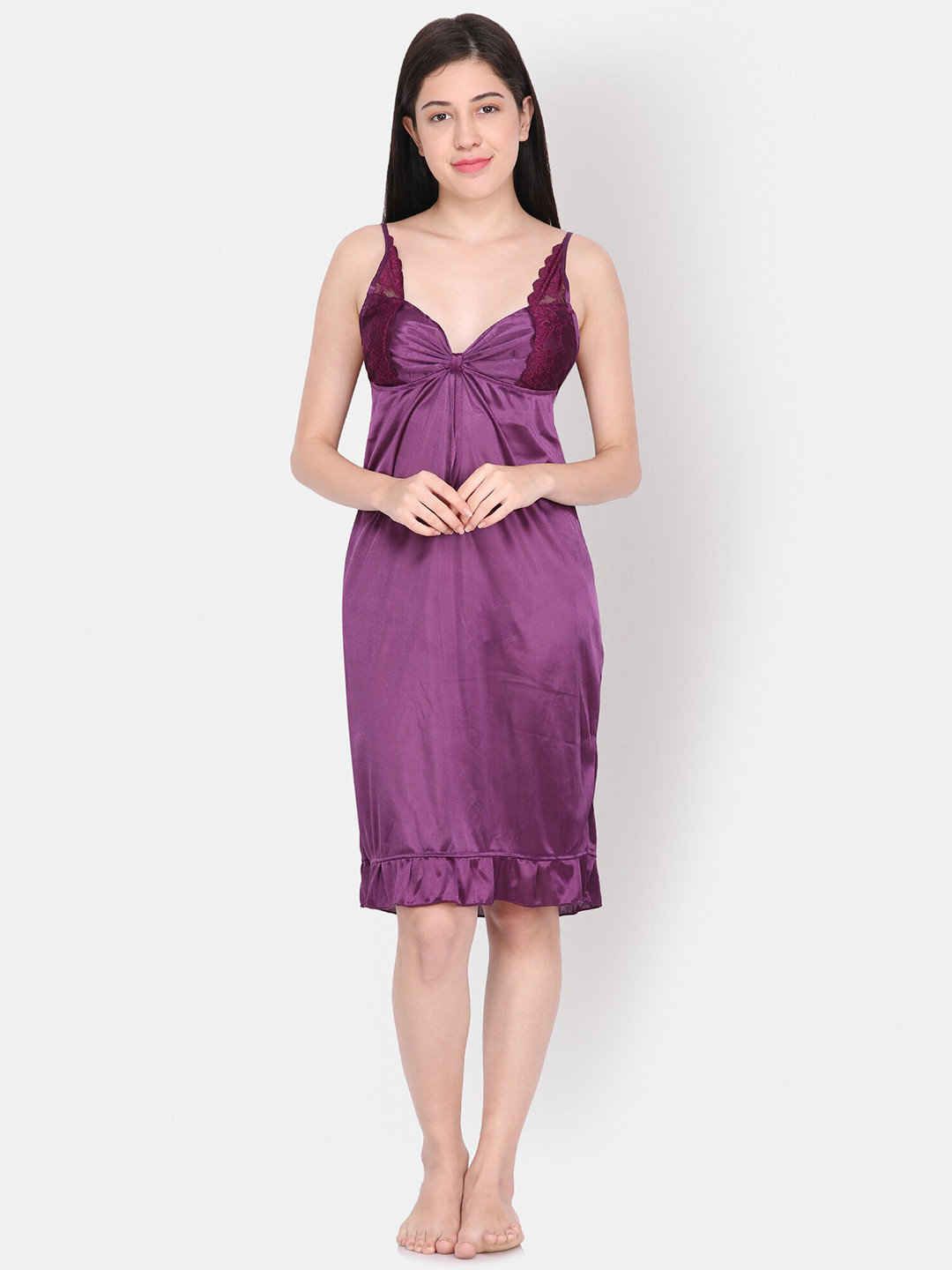 

Ms Lingies Satin Nightdress, Purple