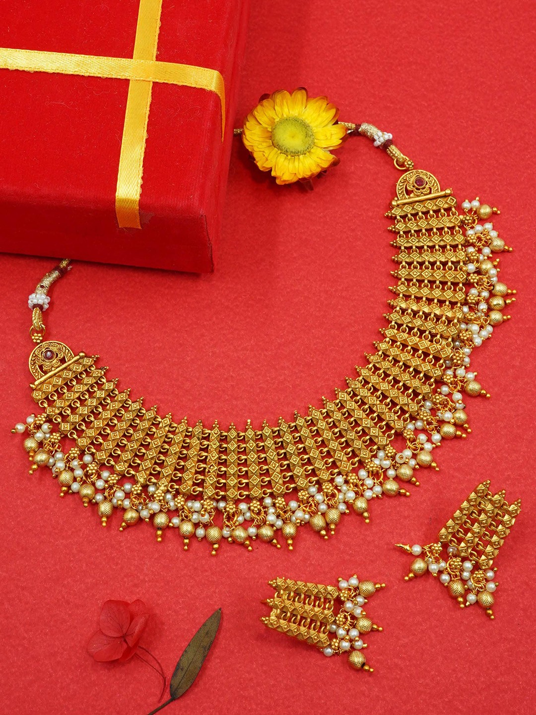 

GRIIHAM Gold-Plated Jewellery Set, White