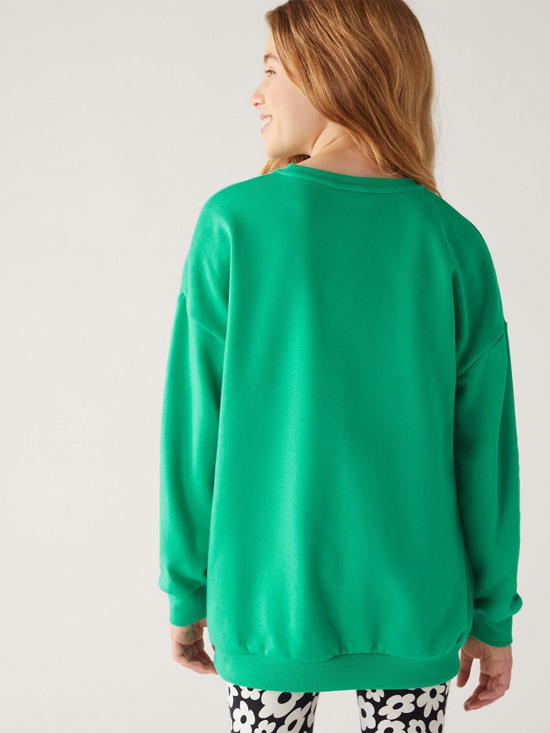

Marks & Spencer Girls Printed Sweatshirt, Green