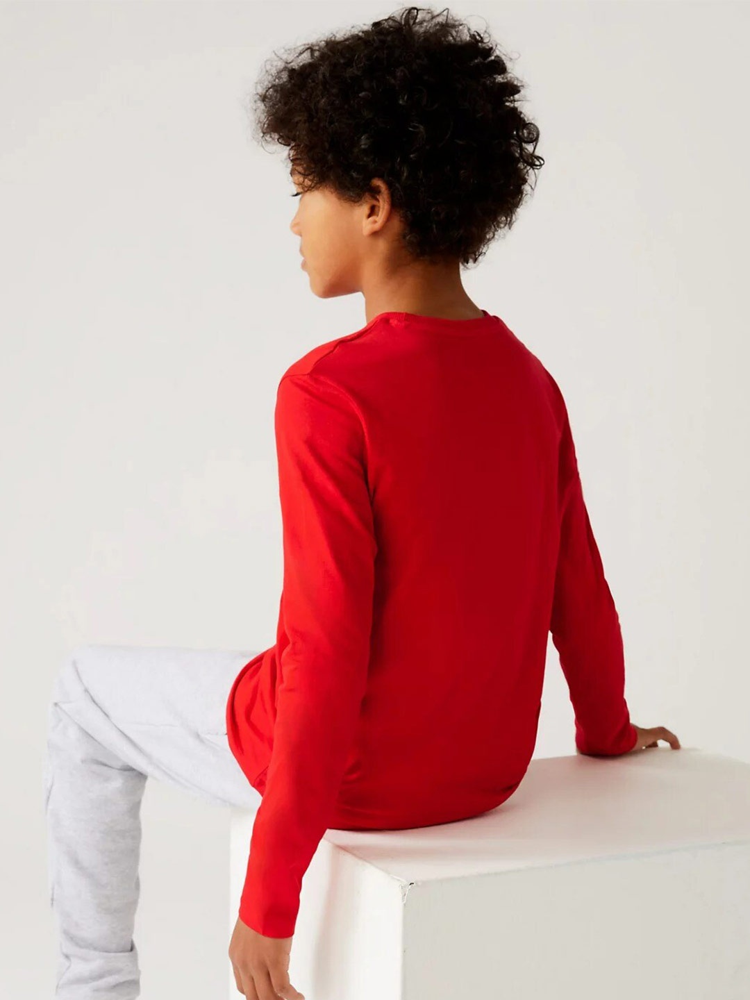 

Marks & Spencer Boys Printed High Neck T-shirt, Red