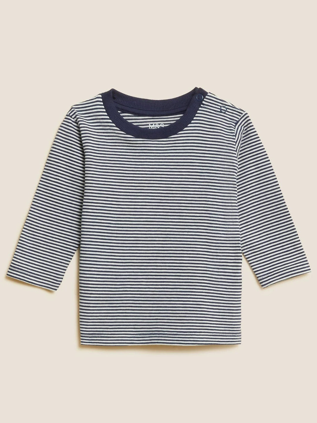 

Marks & Spencer Boys Striped T-shirt, Navy blue
