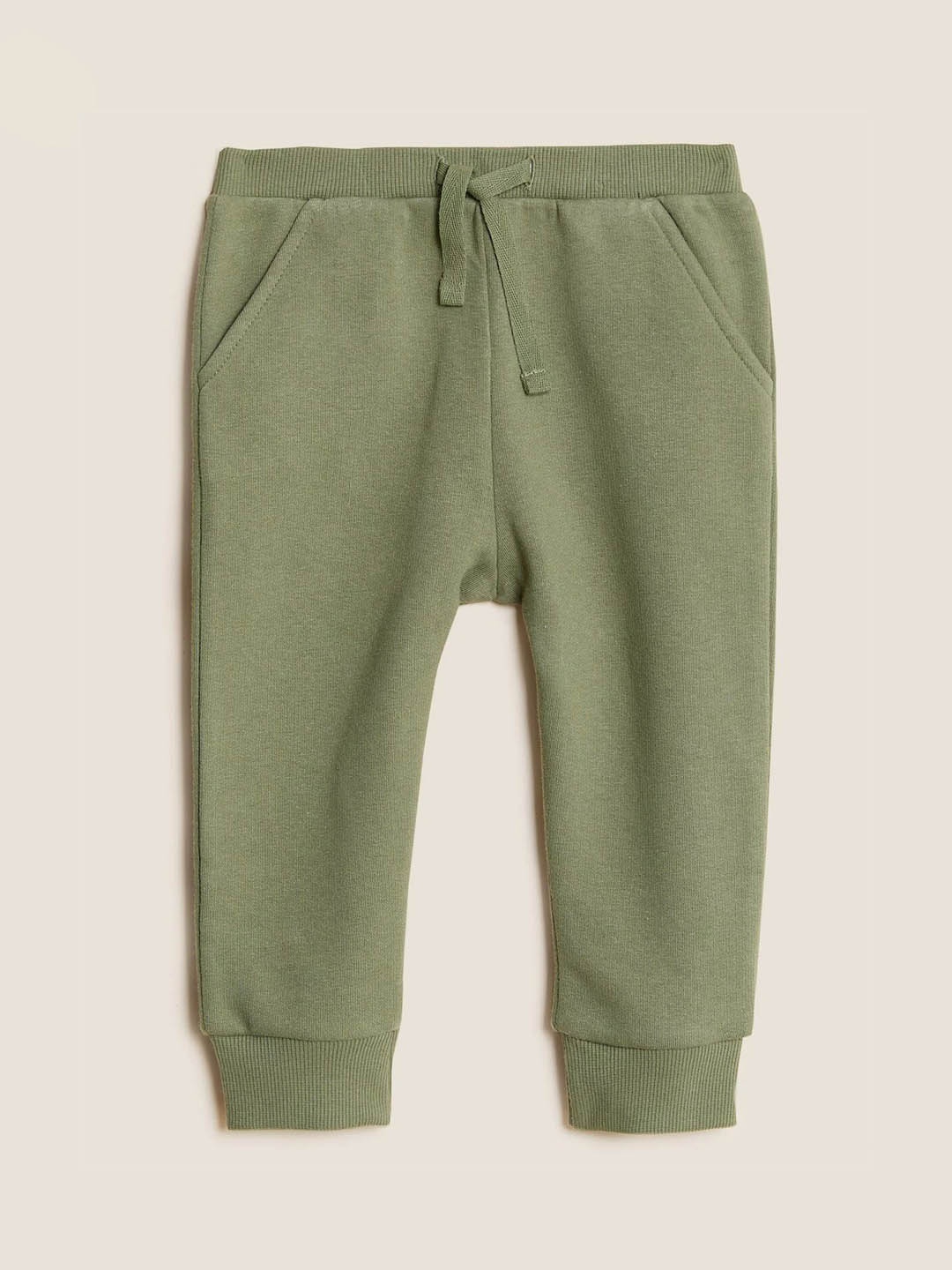 

Marks & Spencer Boys High-Rise Joggers Trousers, Olive