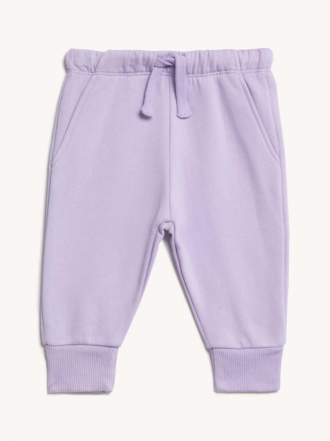 

Marks & Spencer Girls High-Rise Joggers Trousers, Purple