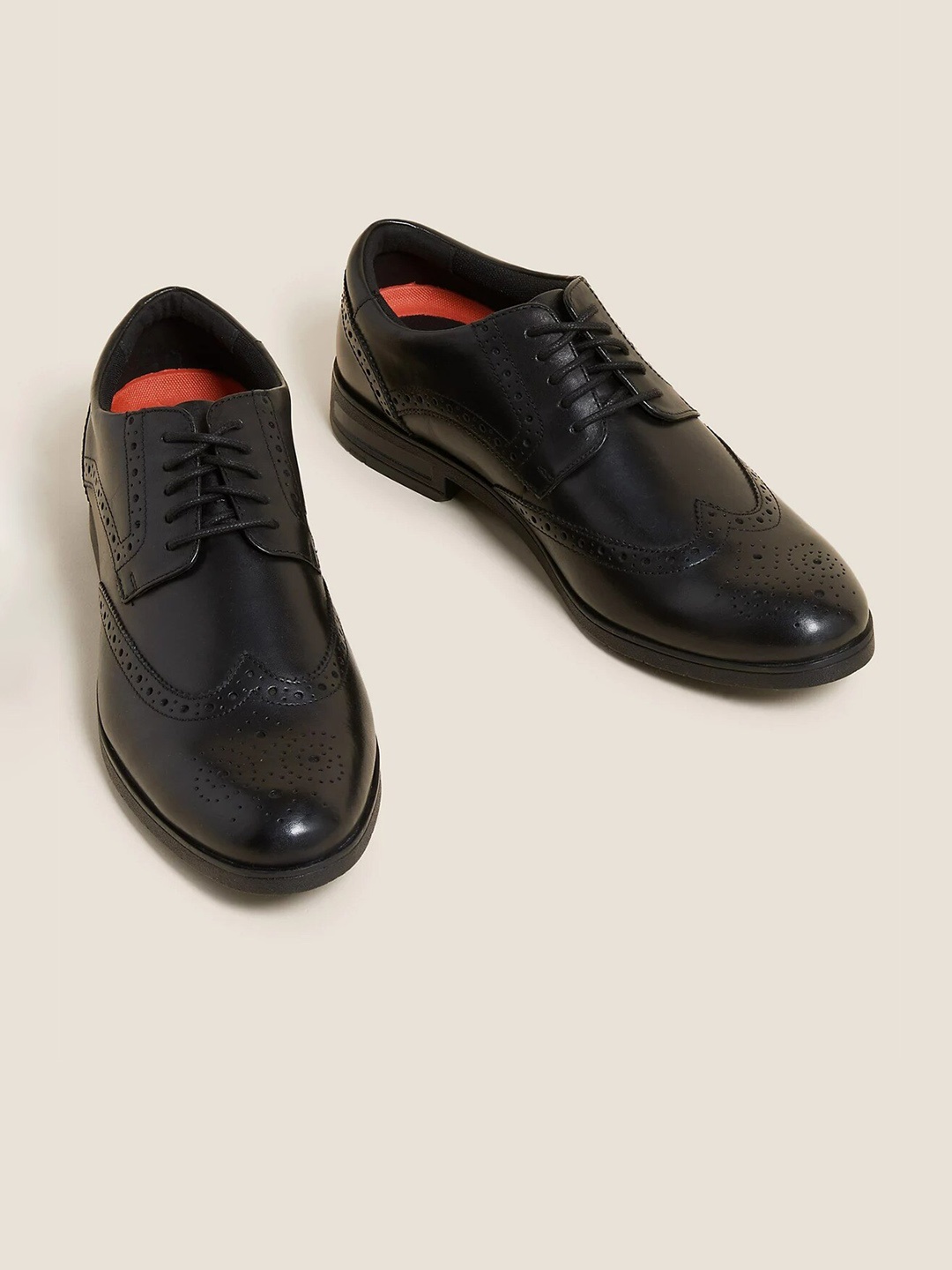 

Marks & Spencer Men Leather Brogues, Black