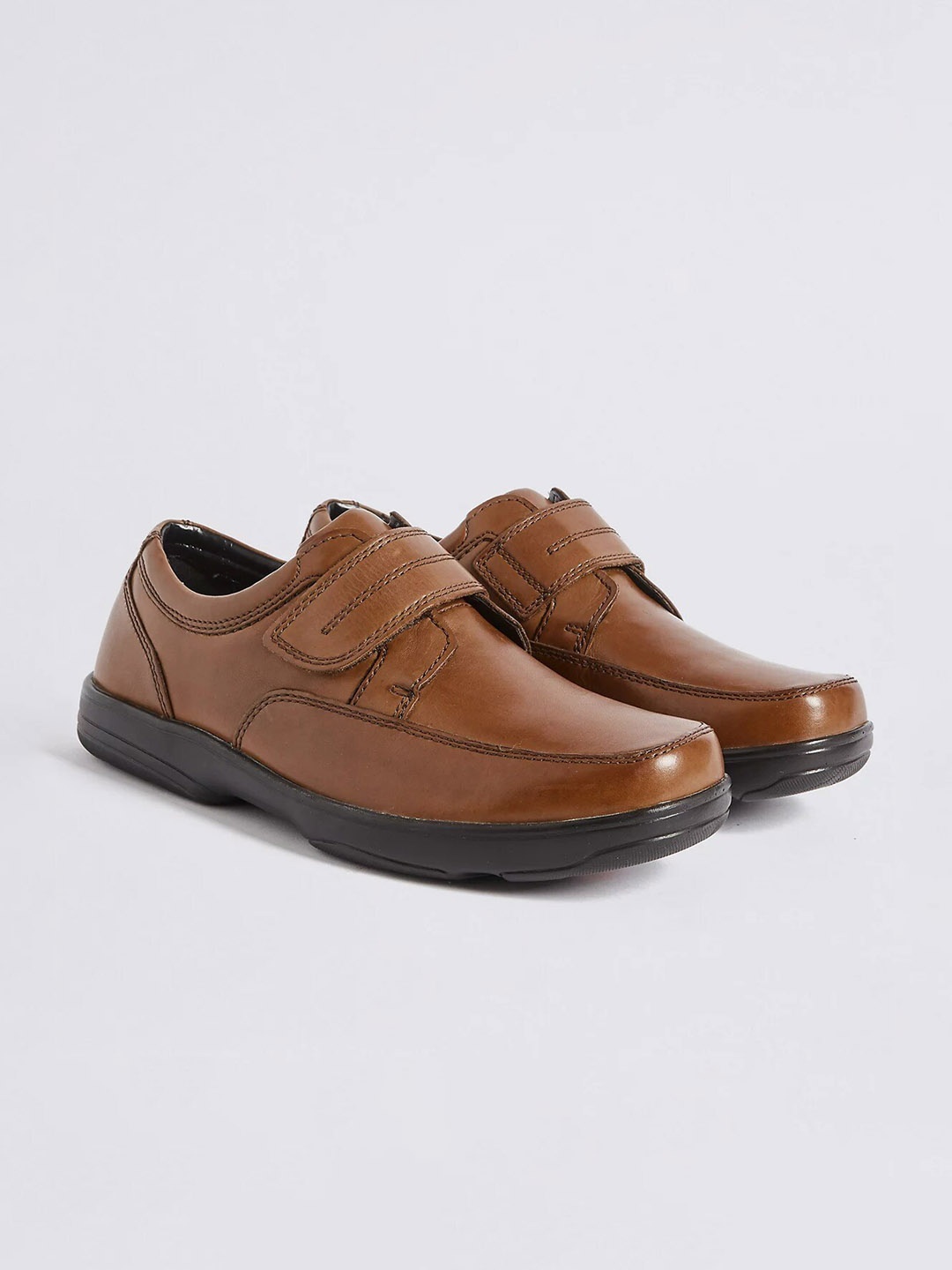 

Marks & Spencer Men Leather Slip-On Sneakers, Brown