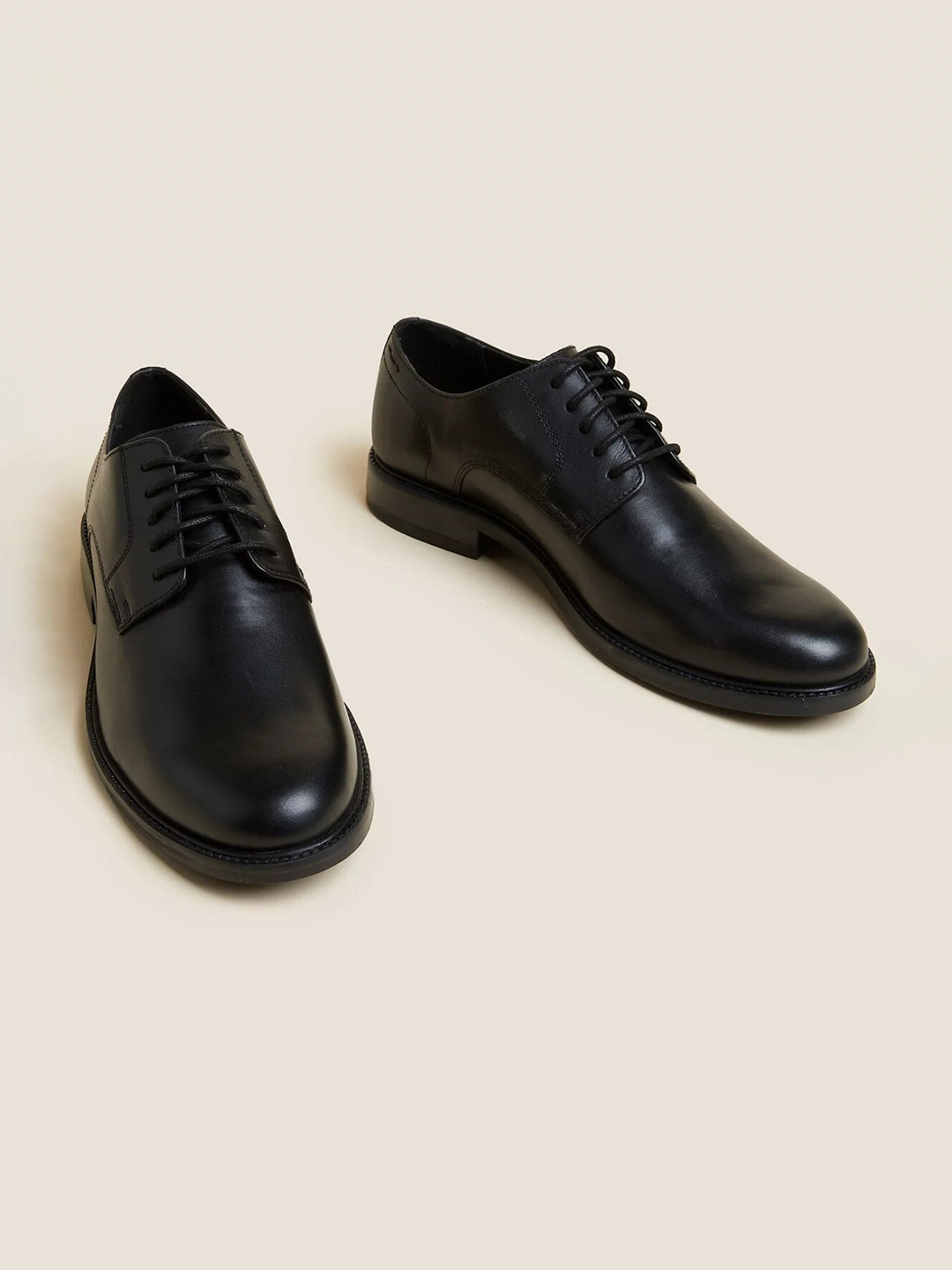 

Marks & Spencer Men Leather Derbys, Black