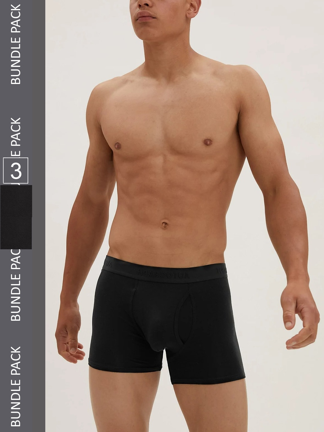 

Marks & Spencer Men Pack Of 3 Trunks T145295ABLACK, Black