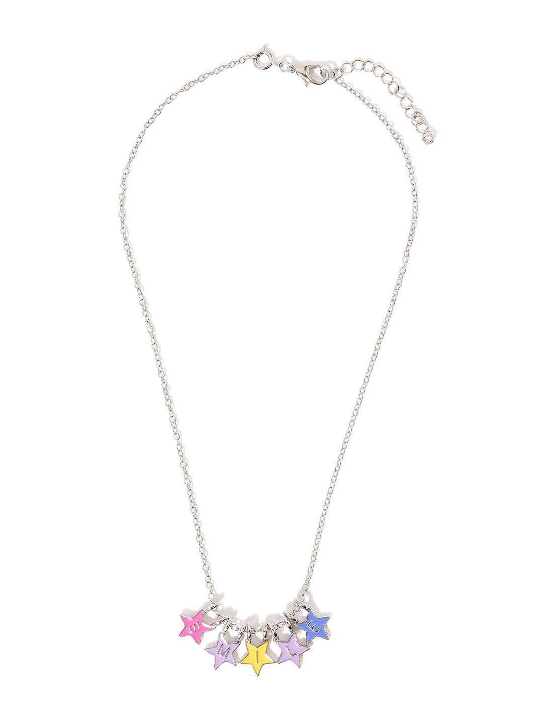 

Accessorize Girls Silver-Toned & Yellow Necklace