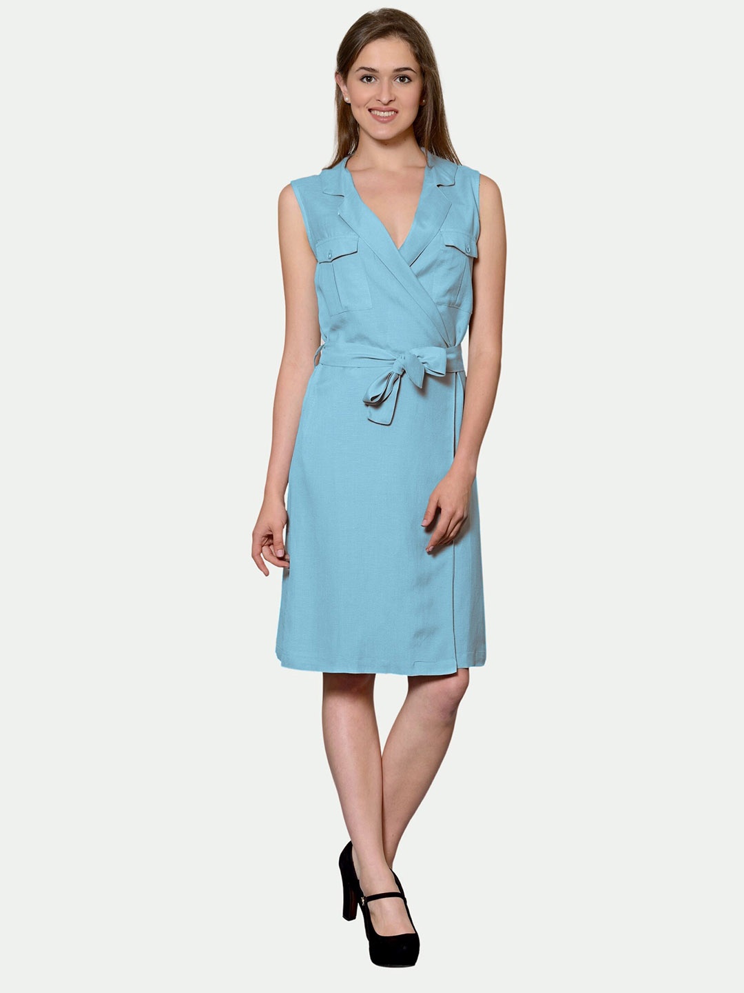 

PATRORNA Sleeveless Cotton Dress, Blue