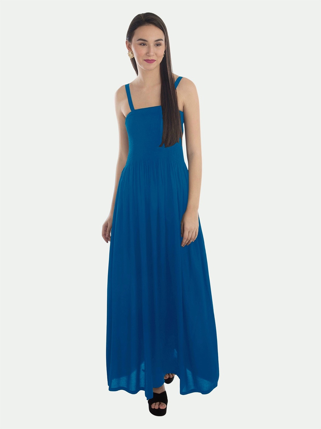 

PATRORNA Maxi Cotton Dress, Blue