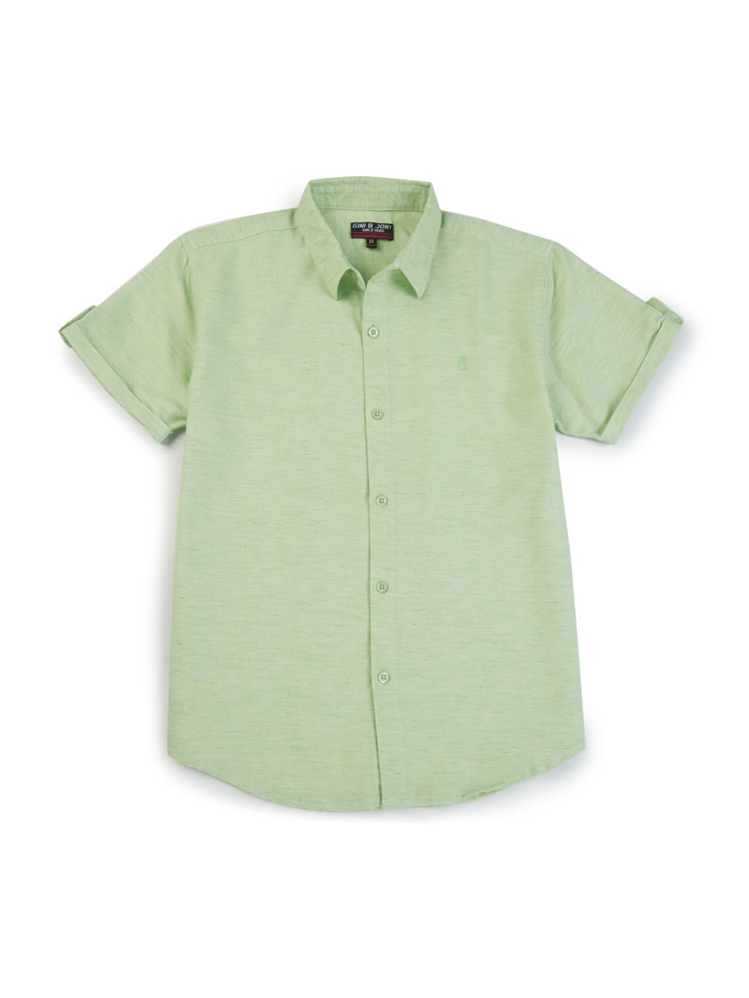 

Gini and Jony Boys Cotton Casual Shirt, Green