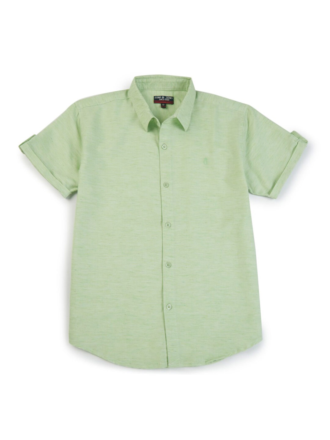 

Gini and Jony Boys Cotton Casual Shirt, Green